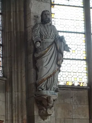 Statue de St-Marc dans la Cathédrale Notre-Dame du Havre