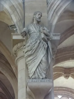 Statue de St-Barthélemy dans la Cathédrale Notre-Dame du Havre