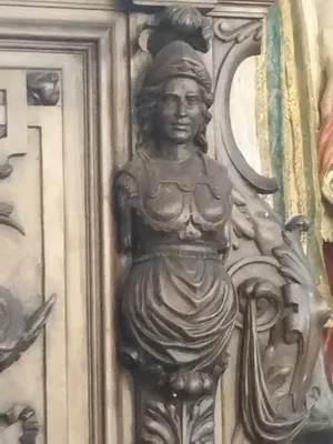 Stalle dans l'Église Saint-Germain à Saint-Germain-sur-Eaulne