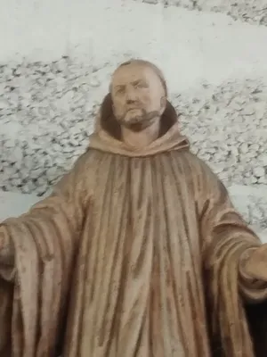 Statue de Saint-Benoît-de-Nursie dans l'Église Saint-Martin à Foucarmont