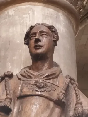 Statue de Saint-Laurent dans l'Église Saint-Denis de Sanvic au Havre