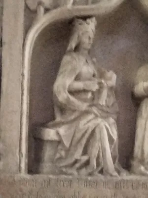 Monument sépulcral : Vierge à l'Enfant et donateur dans l'Église de Blangy-sur-Bresle