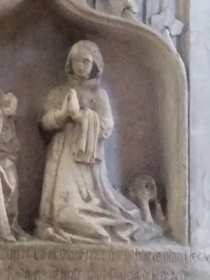 Monument sépulcral : Vierge à l'Enfant et donateur dans l'Église de Blangy-sur-Bresle
