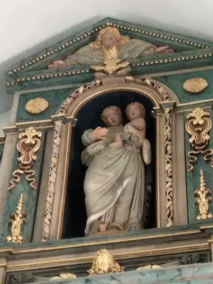 Retable et tabernacle du maître-autel de l'Église Saint-Laurent à Rétonval