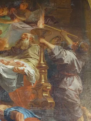 Tableau : La Présentation au Temple dans l'Église Notre-Dame-de-l'Assomption à Pavilly