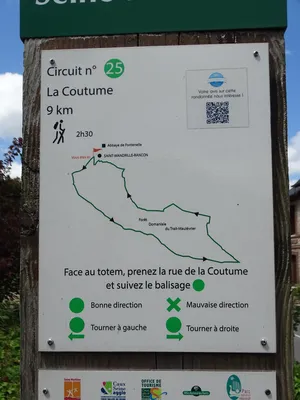 Randonnées en Seine-Maritime : N°25 La Coutume à Saint-Wandrille-Rançon