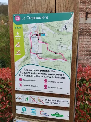 Randonnées en Seine-Maritime : N° 25 La Crapaudière à Muchedent