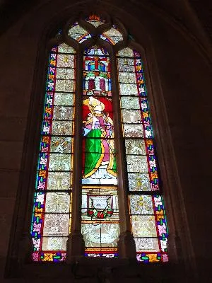 Vitrail Baie C - Saint-Amboise de l'Église Notre-Dame de Buchy