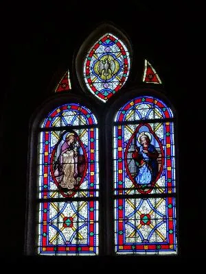 Vitrail Baie A dans l'Église Notre-Dame de Freneuse