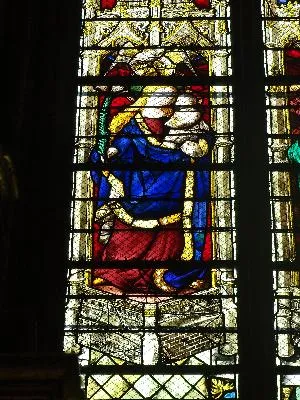 Vitrail Baie D dans la Cathédrale Notre-Dame de Rouen