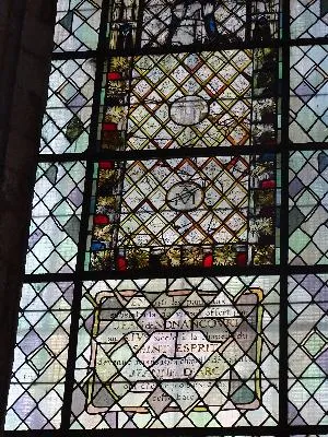 Vitrail Baie F dans la Cathédrale Notre-Dame de Rouen