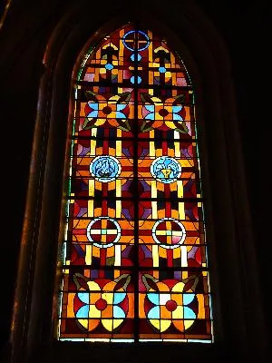 Vitrail Baie K dans l'église Notre-Dame d'Angerville-l'Orcher