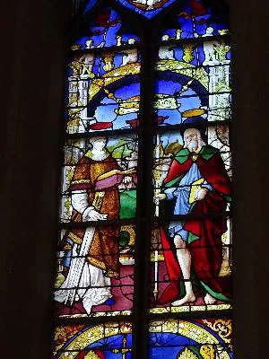 Vitrail Baie 8 : Verrière des Saints dans l'église Sainte-Jeanne-d'Arc de Rouen