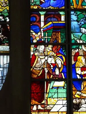 Vitrail Baie 12 : La Vie Glorieuse du Christ dans l'église Sainte-Jeanne-d'Arc de Rouen