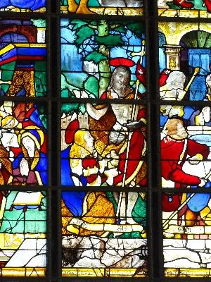 Vitrail Baie 12 : La Vie Glorieuse du Christ dans l'église Sainte-Jeanne-d'Arc de Rouen