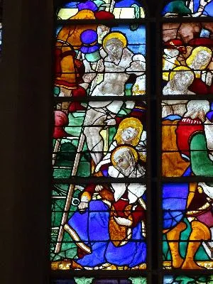 Vitrail Baie 12 : La Vie Glorieuse du Christ dans l'église Sainte-Jeanne-d'Arc de Rouen