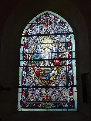Vitrail Baie I dans l'Église Saint-Aubin de Lanquetot