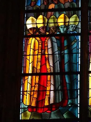 Vitrail Baie E dans l'Église Saint-Ouen de Longpaon à Darnétal