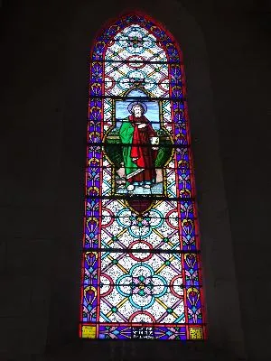 Vitrail Baie P : St-Marc dans l'Église Saint-Aubin de Croix-Mare