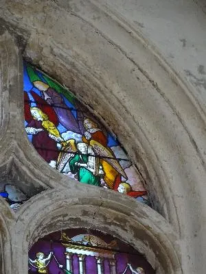 Vitrail Baie 5 : Vie de la Vierge dans l'Église Saint-Jean d'Elbeuf-sur-Seine