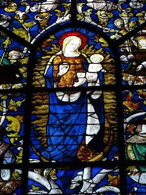 Vitrail Baie 25 : Arbre de Jessé dans l'Église Saint-Jean d'Elbeuf-sur-Seine