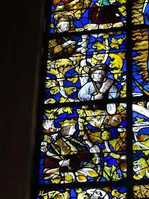 Vitrail Baie 25 : Arbre de Jessé dans l'Église Saint-Jean d'Elbeuf-sur-Seine