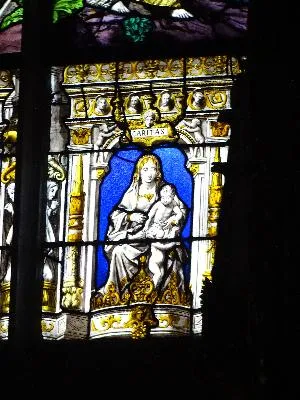 Vitrail Baie 0 : Gloire du Christ dans l'Église Saint-Godard de Rouen