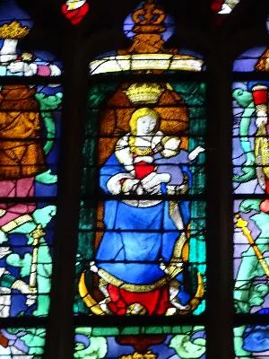 Vitrail Baie 4 : Arbre de Jessé dans l'Église Saint-Godard de Rouen