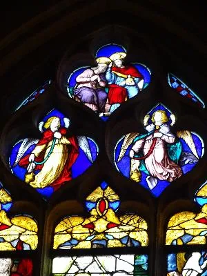 Vitrail Baie 6 : Vie de Marie dans l'Église Saint-Godard de Rouen