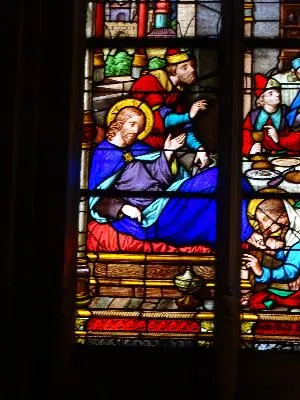 Vitrail Baie 12 : Marie-Madeleine - La femme pauvre dans l'Église Saint-Godard de Rouen