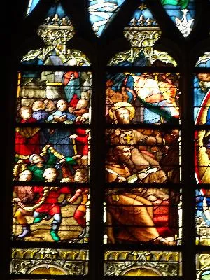 Vitrail Baie 22 : Dogme de l’Immaculée Conception dans l'Église Saint-Godard de Rouen