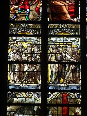 Vitrail Baie 22 : Dogme de l’Immaculée Conception dans l'Église Saint-Godard de Rouen