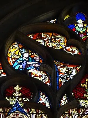 Vitrail Baie 7 : Procession de la Peste dans l'Église Saint-Godard de Rouen