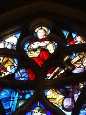 Vitrail Baie 17 : St Grégoire, St Evode, David dans l'Église Saint-Godard de Rouen
