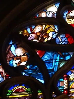 Vitrail Baie 17 : St Grégoire, St Evode, David dans l'Église Saint-Godard de Rouen