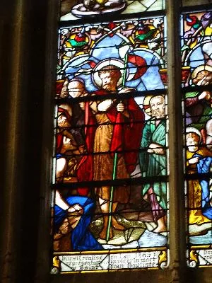 Vitrail Baie 19 : Saint Jean-Baptiste dans l'Église Saint-Godard de Rouen