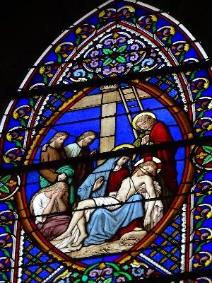 Vitrail Baie 2 dans l'Église de l'Immaculee-Conception d'Elbeuf-sur-Seine