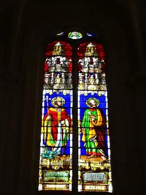 Vitrail Baie 2 : St Romanus - St Pétrus dans l'Église Saint-Sever à Rouen