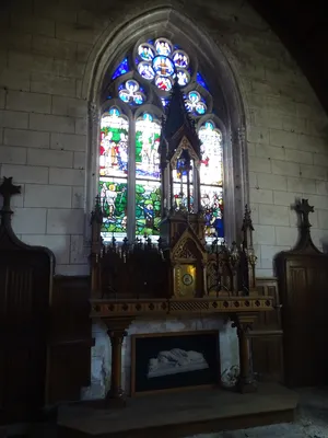 Vitrail Baie 0 : de l'Église Saint-Martin de Villequier