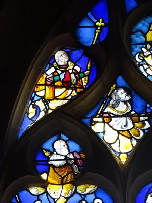 Vitrail Baie 6 - L'Arbre de Jessé dans l'Église Saint-Martin de Villequier