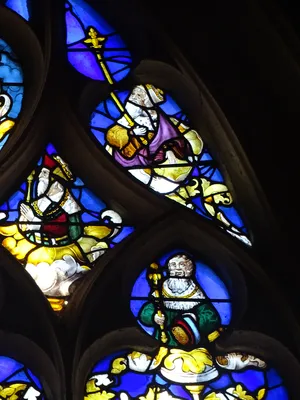 Vitrail Baie 6 - L'Arbre de Jessé dans l'Église Saint-Martin de Villequier