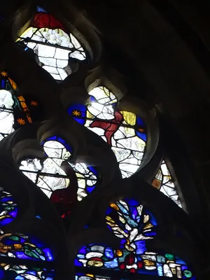 Vitrail Baie 1 : Couronnement de la Vierge dans l'Église Notre-Dame de Caudebec-en-Caux