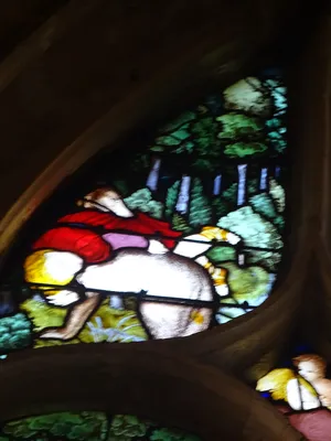 Vitrail Baie 13 : Saint-Eustache dans l'Église Saint-Patrice de Rouen