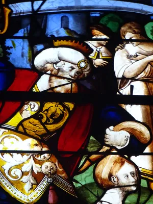 Vitrail Baie 19 : Sainte-Barbe dans l'Église Saint-Patrice de Rouen