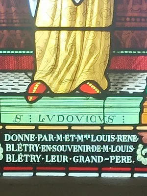 Vitrail Baie 12 : Saint-Louis de l'Église Saint-Médard de Varneville-Bretteville