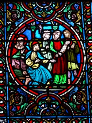 Vitrail Baie B dans l'Église Notre-Dame à Neufchâtel-en-Bray