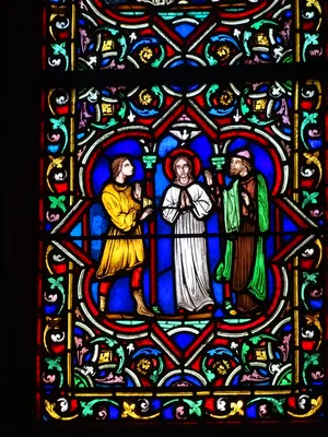 Vitrail Baie D dans l'Église Notre-Dame à Neufchâtel-en-Bray