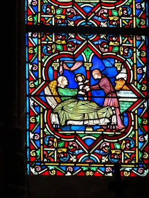 Vitrail Baie E dans l'Église Notre-Dame à Neufchâtel-en-Bray