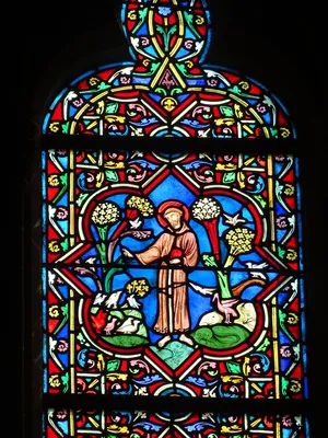 Vitrail Baie E dans l'Église Notre-Dame à Neufchâtel-en-Bray