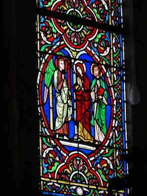 Vitrail Baie L dans l'Église Notre-Dame à Neufchâtel-en-Bray